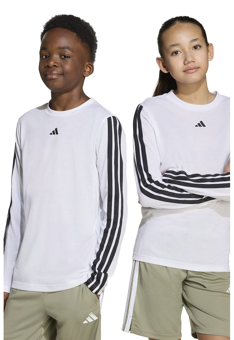 Oferte la Bluza cu benzi logo contrastante - Alb/Negru