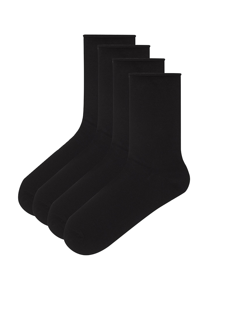 Set de sosete lungi - 4 perechi - Negru