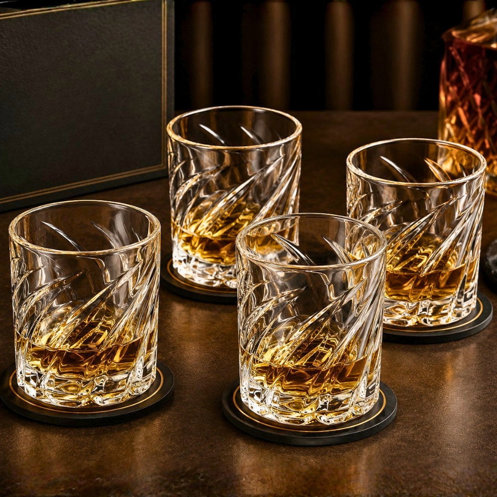 Set 4 Pahare whiskey Elegant