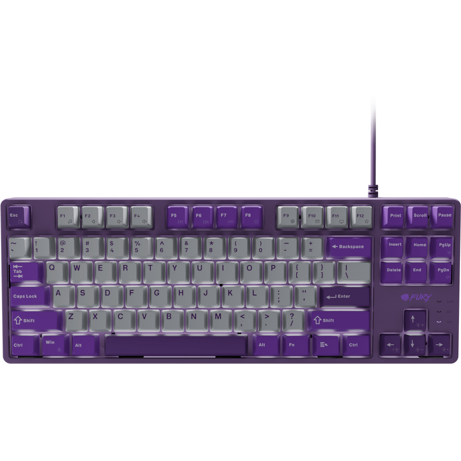 Tastatura Gaming cu Fir Kanabo K2 Layout US Gri/Violet