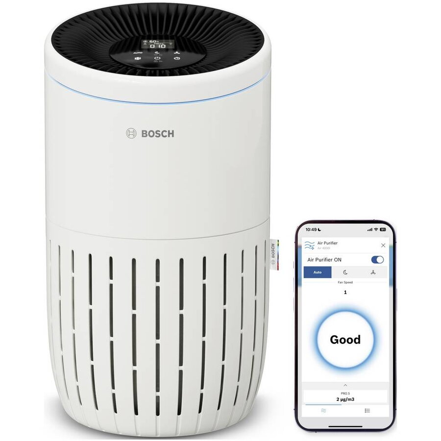 Purificator de Aer Air 4000i 4 Niveluri de Filtrare CADR 300m3/h  Wi-Fi Alb