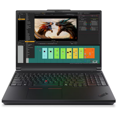 Laptop ThinkPad P16 Gen 3 3.2K 16 inch Intel Core Ultra 9 275HX 96GB 2TB SSD RTX PRO 5000 Blackwell Windows 11 Pro Black