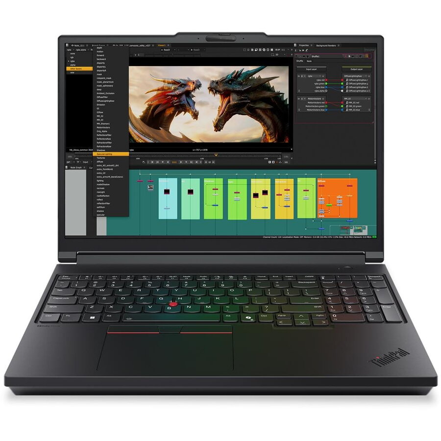 Laptop ThinkPad P16 Gen 3 WUXGA 16 inch Intel Core Ultra 7 265HX 64GB 1TB SSD RTX PRO 3000 Blackwell Windows 11 Pro Black