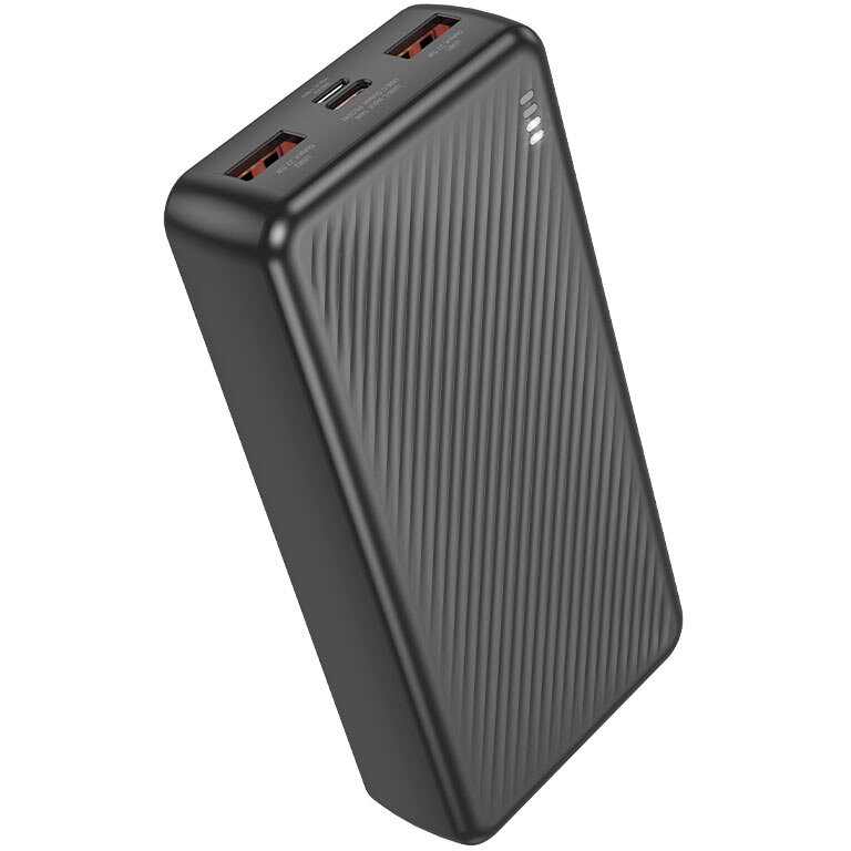Acumulator Extern BJ56A 20000mAh Maxim 22.5W 2x USB-A 1x USB-C PD 20W 1x Micro USB Negru