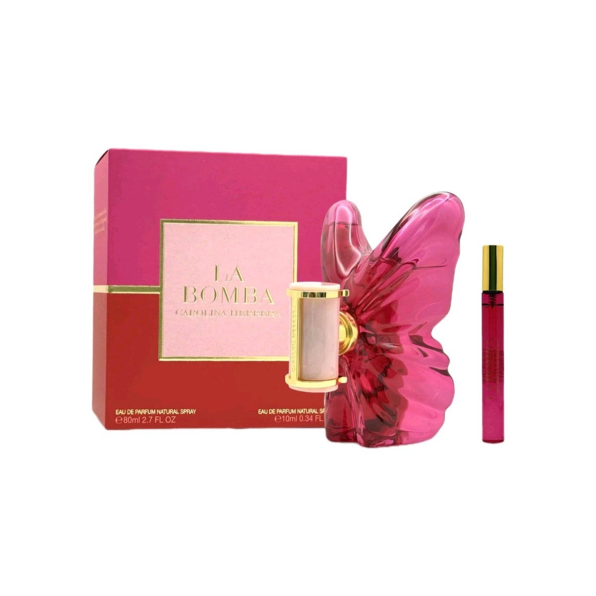 Set cadou Carolina Herrera La Bomba, Femei, Apa de parfum, 80 ml + 10 ml