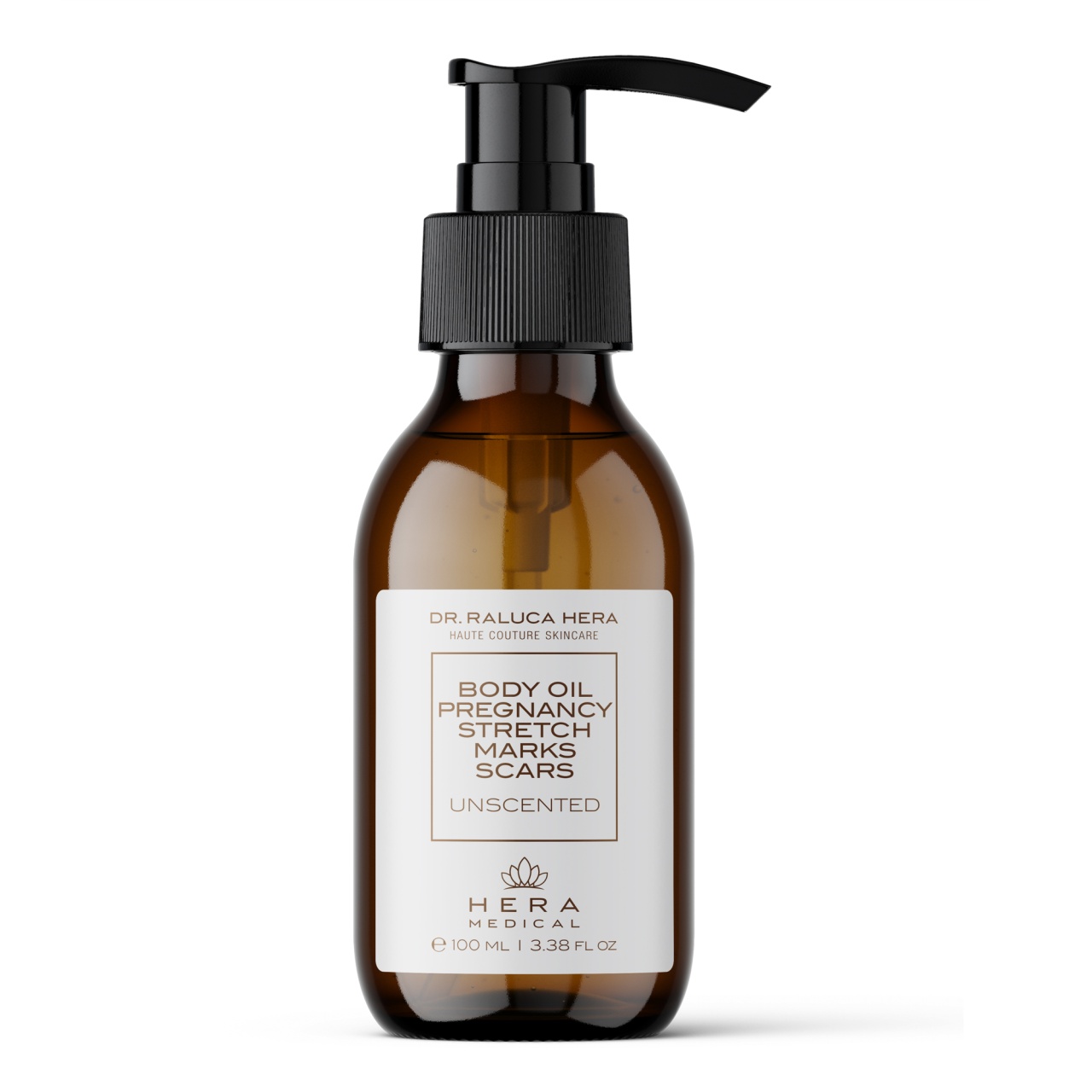 Ulei de corp pentru sarcina, vergeturi si cicatrici, organic si neparfumat, Hera Medical (Gramaj: 200 ml)
