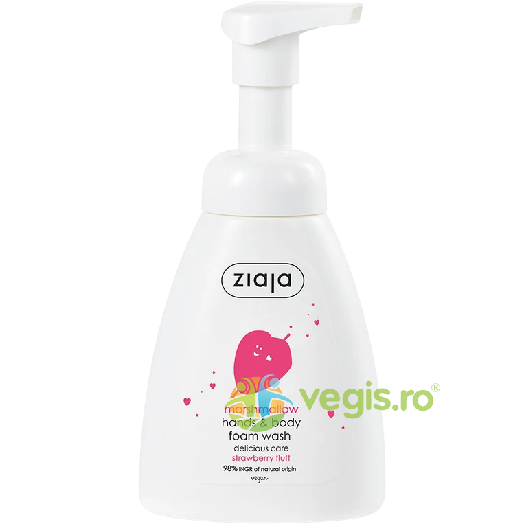 Spuma pentru Maini si Corp Delicious Skin Care Marshmallow 250ml