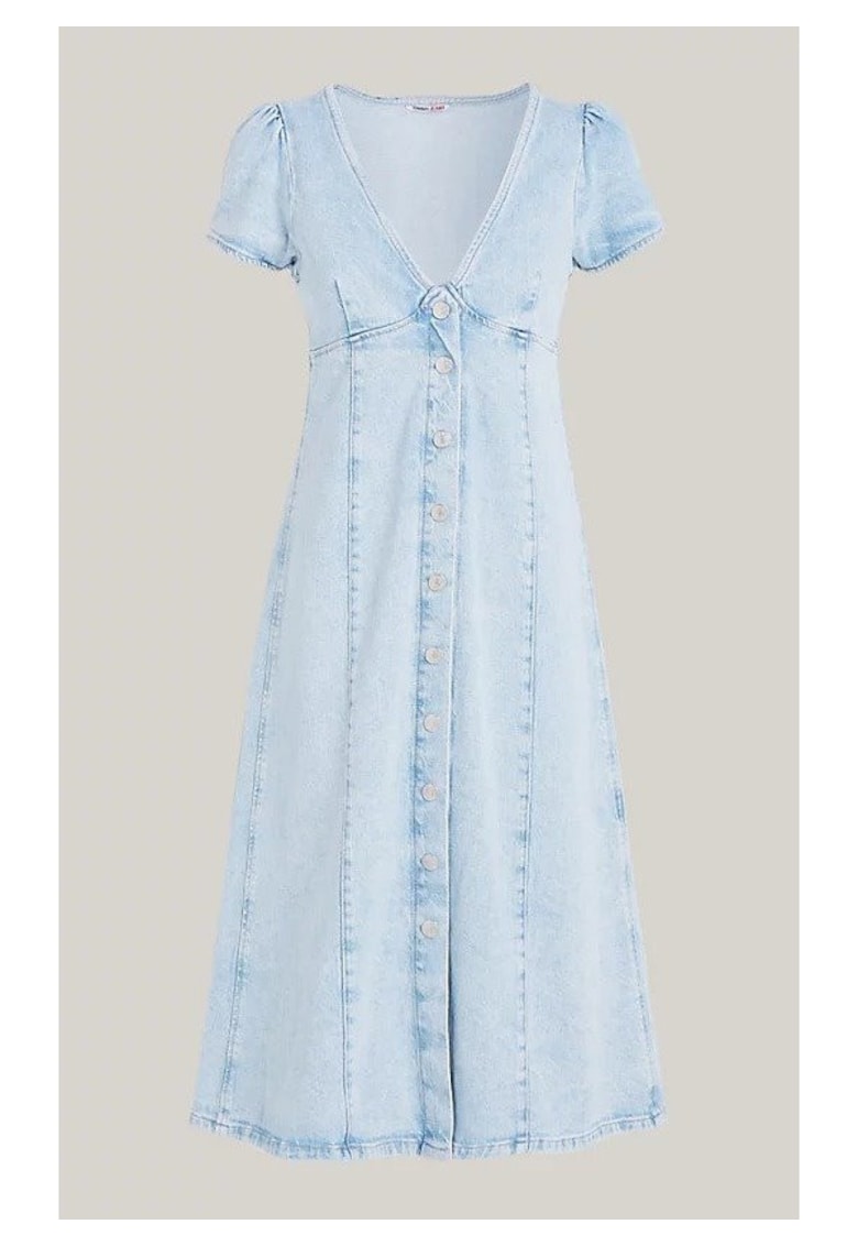 Rochie midi cu decolteu in v