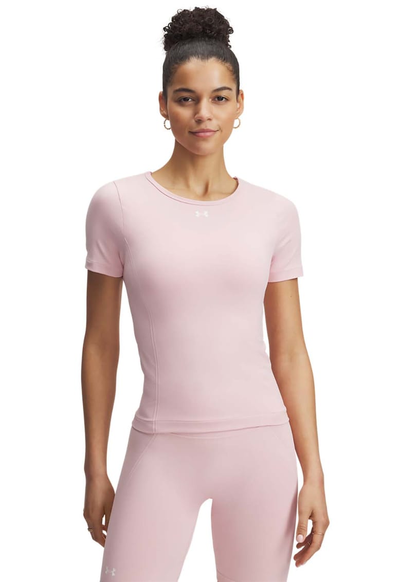 Tricou fara cusaturi pentru antrenament Train - Roz pastel