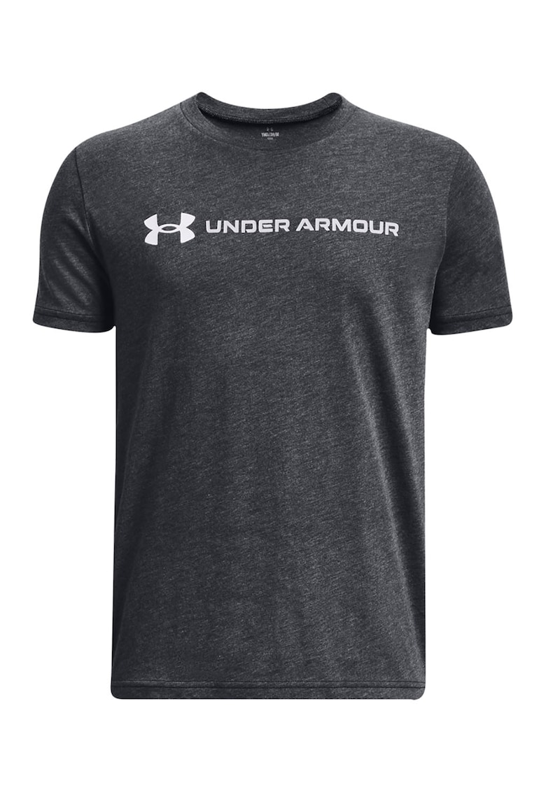 Tricou din amestec de bumbac pentru fitness - Gri antracit