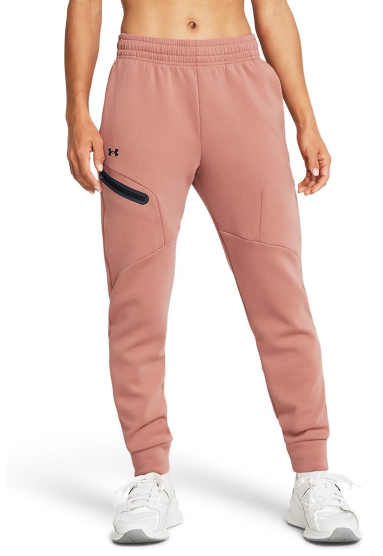 Pantaloni relaxed-fit pentru antrenament Unstoppable - Negru/Roz prafuit