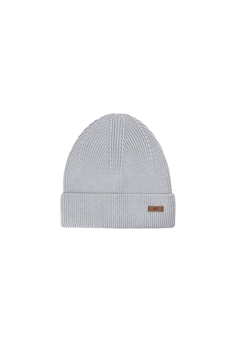 Caciula de Iarna Beanie pentru Barbati  Gri - 100% Bumbac - Stil Sport - M-L