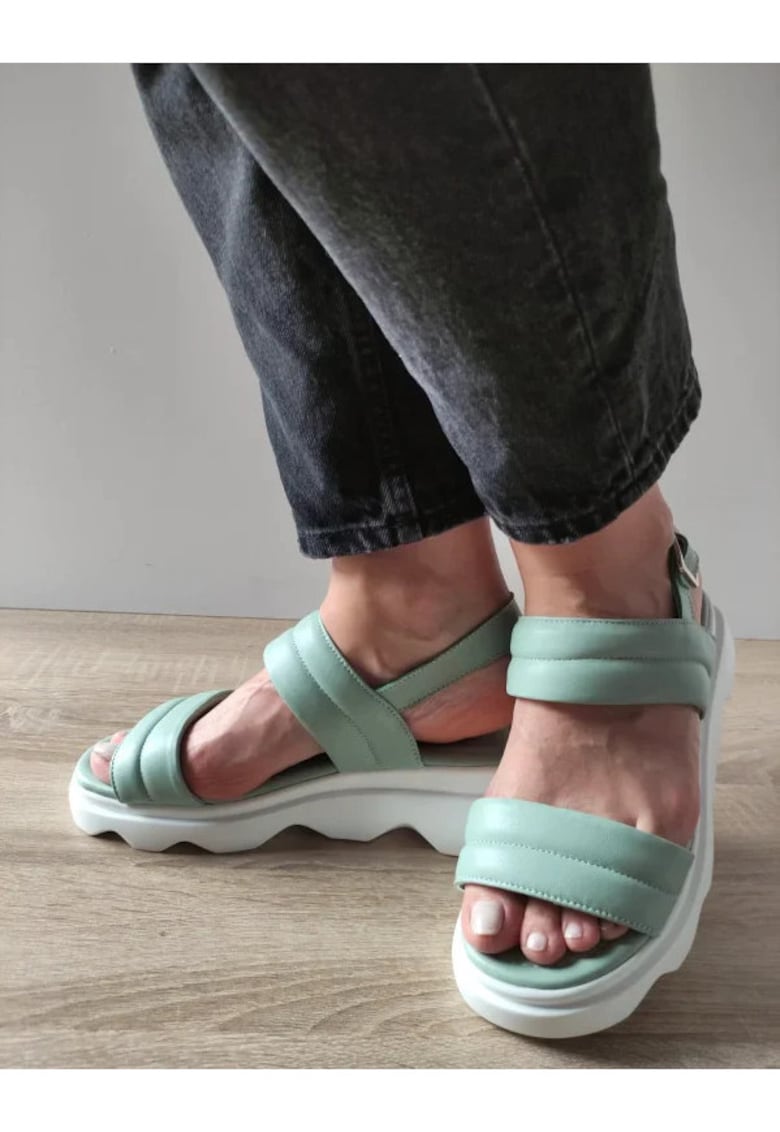 Sandale Casual Dama  K249-3 Verzi Menta - Verde - Verde