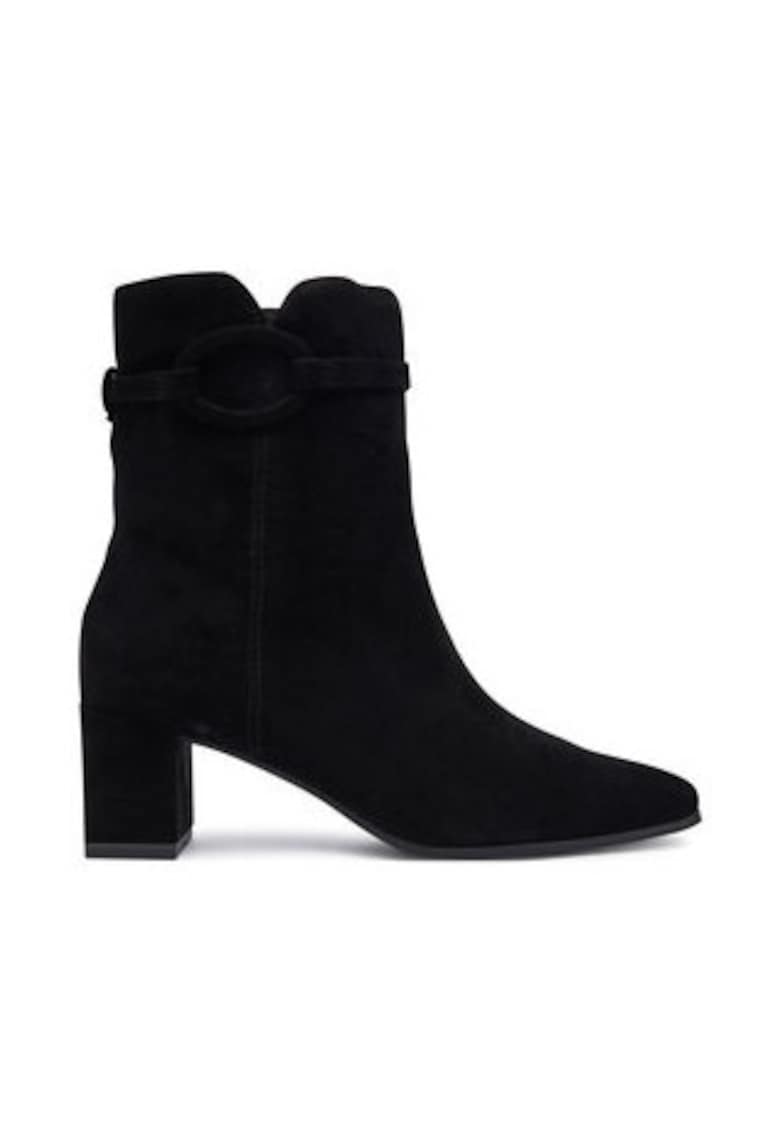Botine dama pana la glezna -  305256966 - piele naturala - negru -