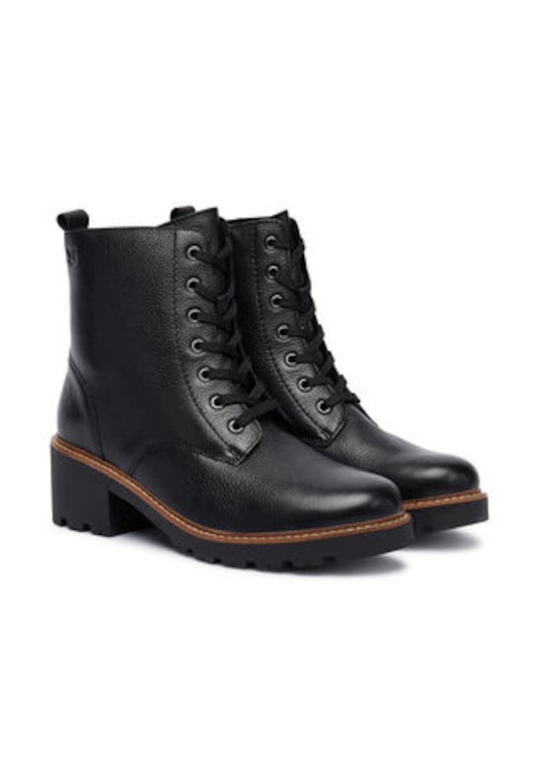 Ghete dama pana la glezna -  305256867 - piele naturala - negre