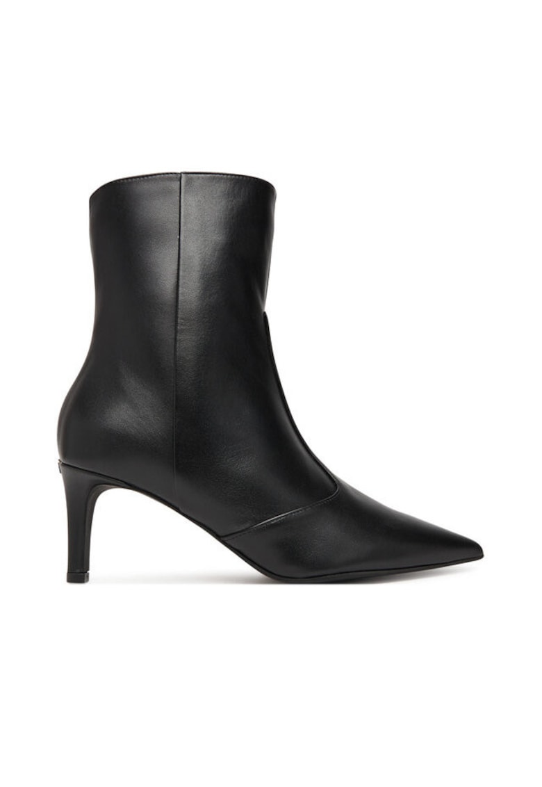 Botine dama  piele naturala - Negru