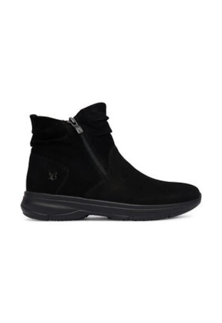 Ghete dama pana la glezna -  305256973 - piele naturala - negru