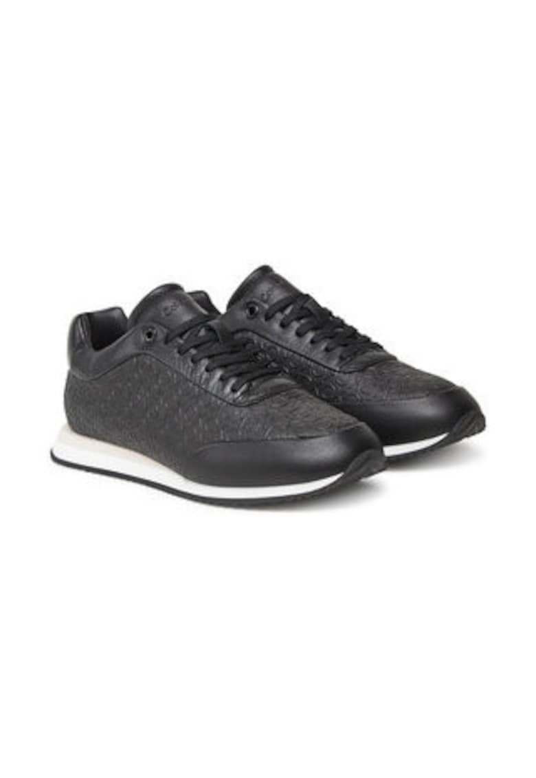 Tenisi dama 305198501 -  Piele ecologica - Negru - Negru