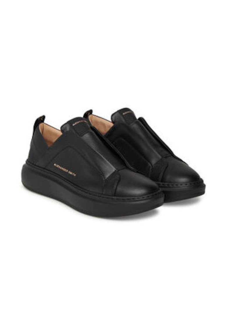 Tenisi dama  Piele naturala - Negru - Negru