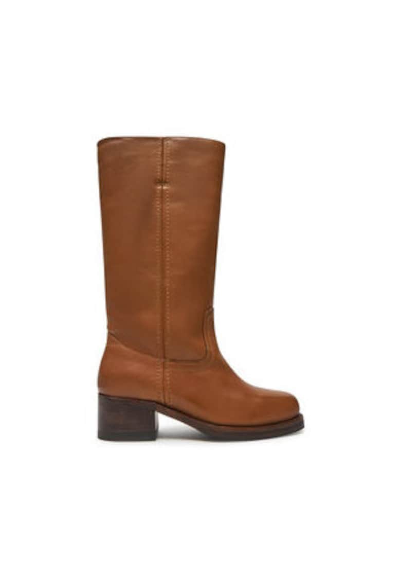 Ghete de dama -  304881718 - piele naturala - maro -