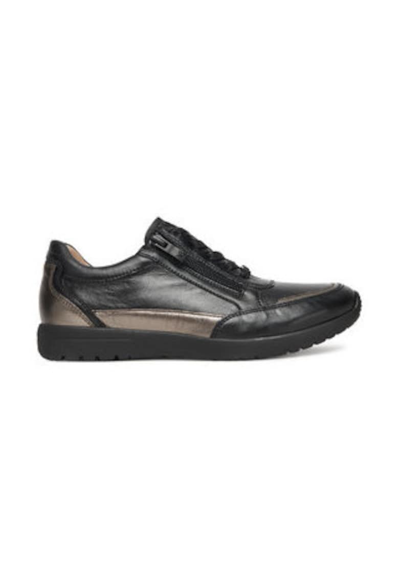 Tenisi dama -  piele naturala - negru - Negru/Maro