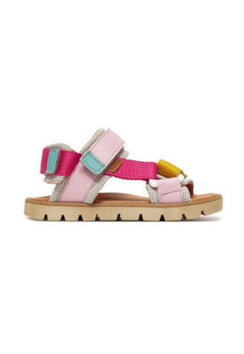 Sandale copii -  piele naturala - multicolor - pentru fete -