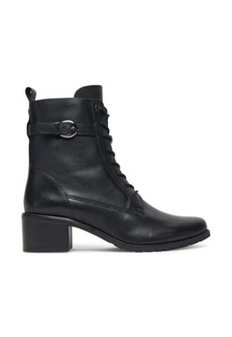Ghete dama pana la glezna -  305256720 - piele naturala - negru