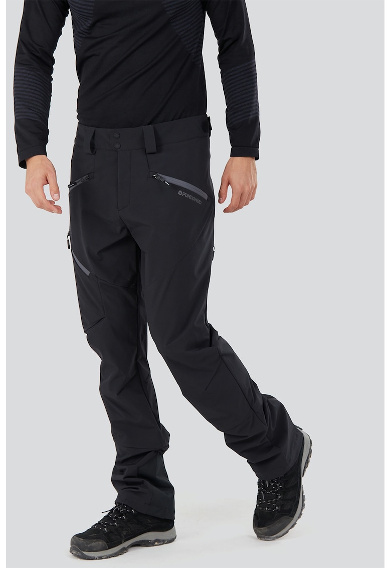 Pantaloni regular fit - pentru trekking - Negru