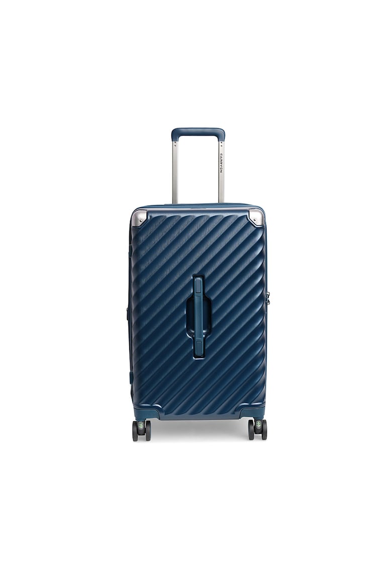 Troler mare extensibil  Trunk - policarbonat - 79x45x37 cm - bagaj de cala - cifru TSA - 4 roti cu suspensii - albastru - 79 cm