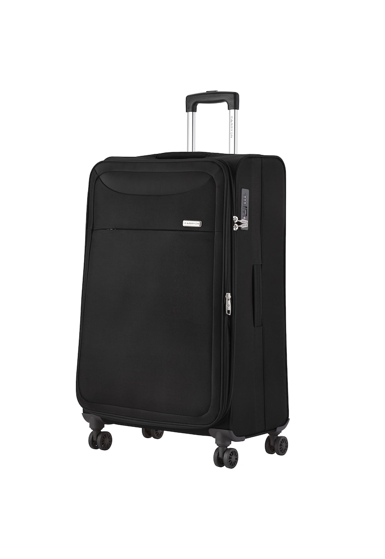 Troler mare extensibil  Air - bagaj de cala - 77x47x32 cm - poliester - +20% capacitate - 3.5 kg - negru - 77 cm