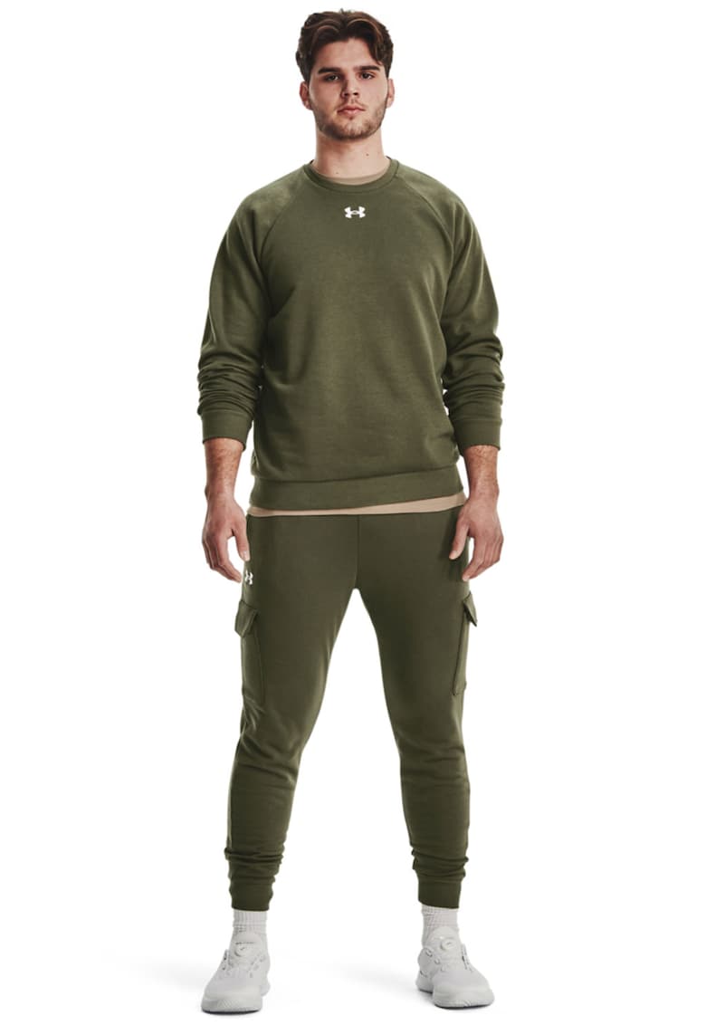 Bluza cu decolteu la baza gatului si maneci raglan pentru fitness Rival - Kaki