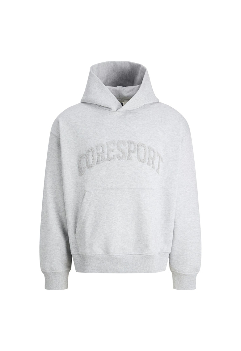 Hanorac JACK &JONES Cover Clean Application Hood 50493 - Gri deschis