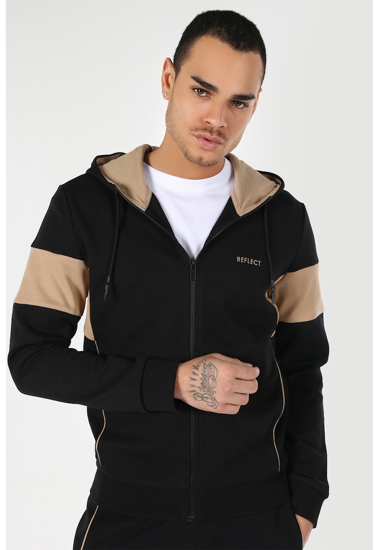 Hanorac slim fit cu fermoar