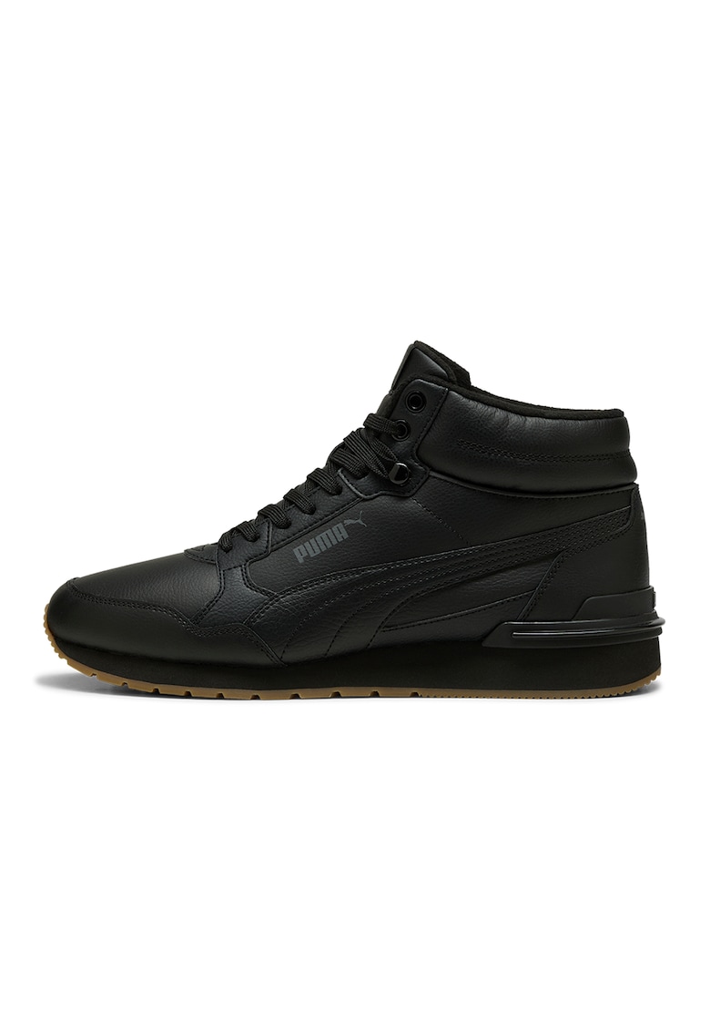 Ghete mid-cut ST Runner v4 - Negru/Negru stins
