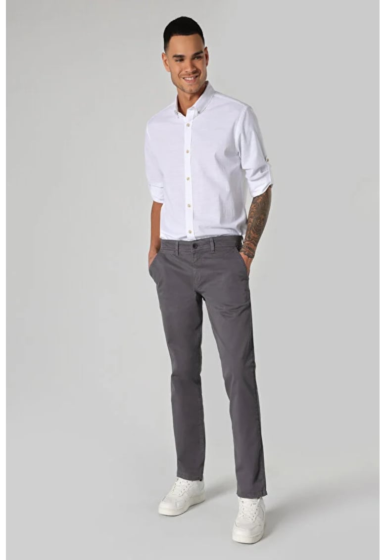 Pantaloni barbati  Regular Fit - bumbac - gri