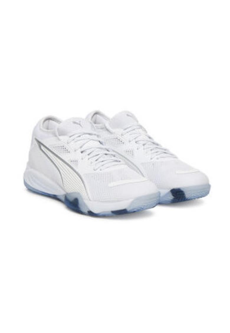 Pantofi sport barbati -  alb/albastru - material textil