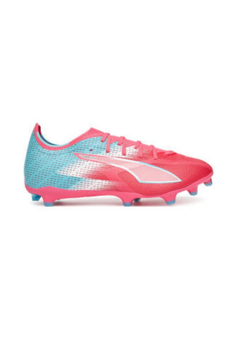 Pantofi de fotbal barbati -  material sintetic - albastru/roz