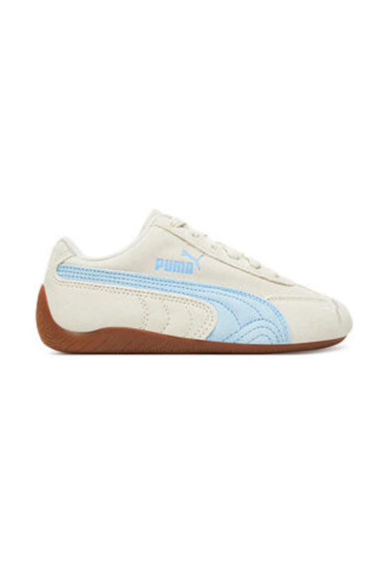 Tenisi unisex -  crem/albastru - piele naturala