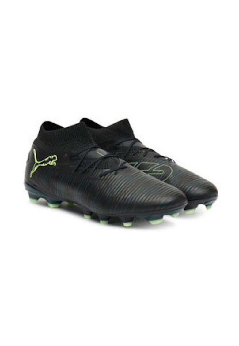 Pantofi fotbal barbati -  material sintetic - verde/negru
