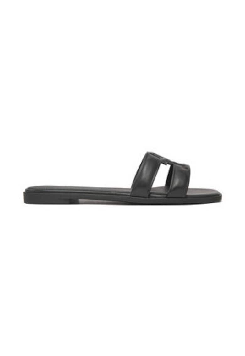 Slapi de dama -  305156525 - piele naturala - negru -