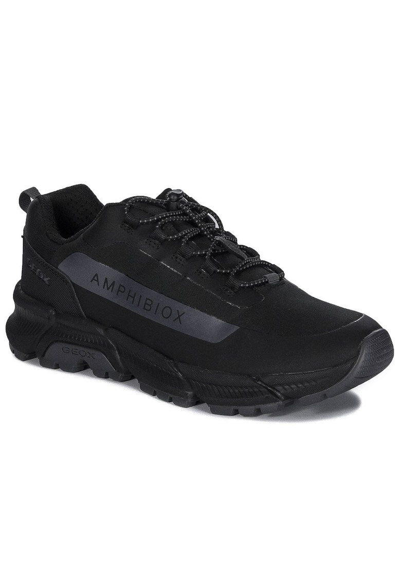 Pantofi sport Universal  Sneakersy Damskie Skorzane Amphibiox - Sintetic - Negru