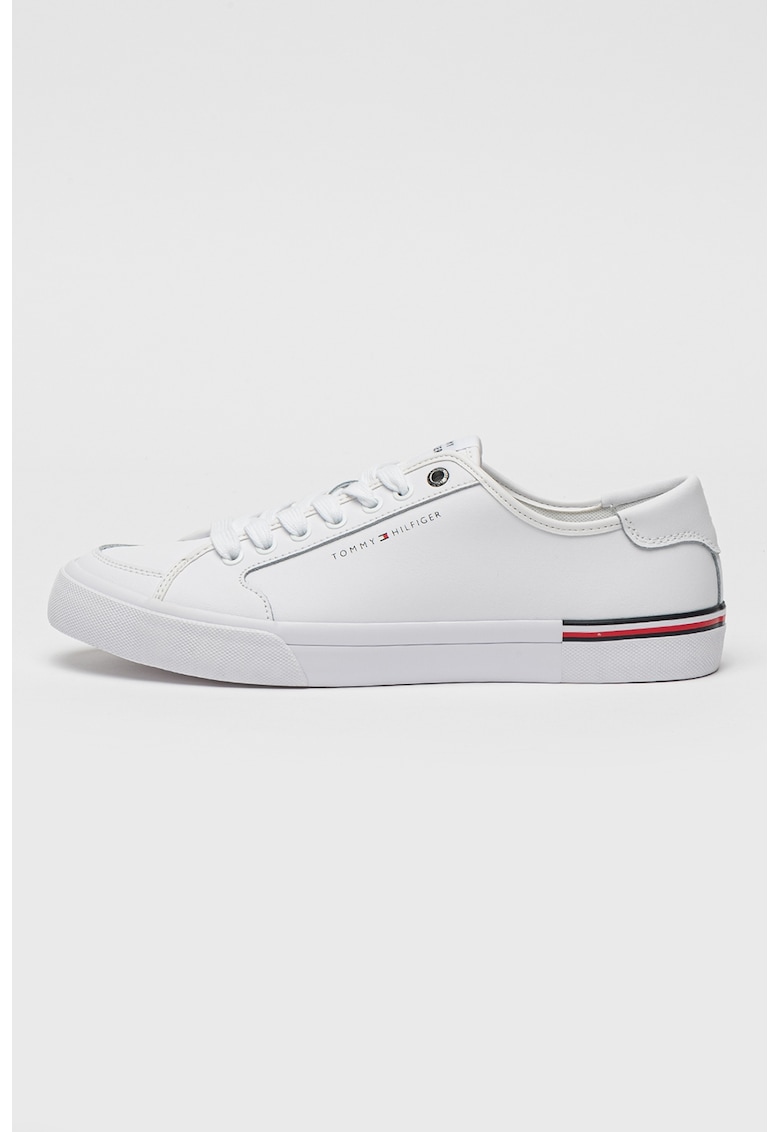 Pantofi sport din piele cu detaliu logo - Rosu/Negru/Alb optic