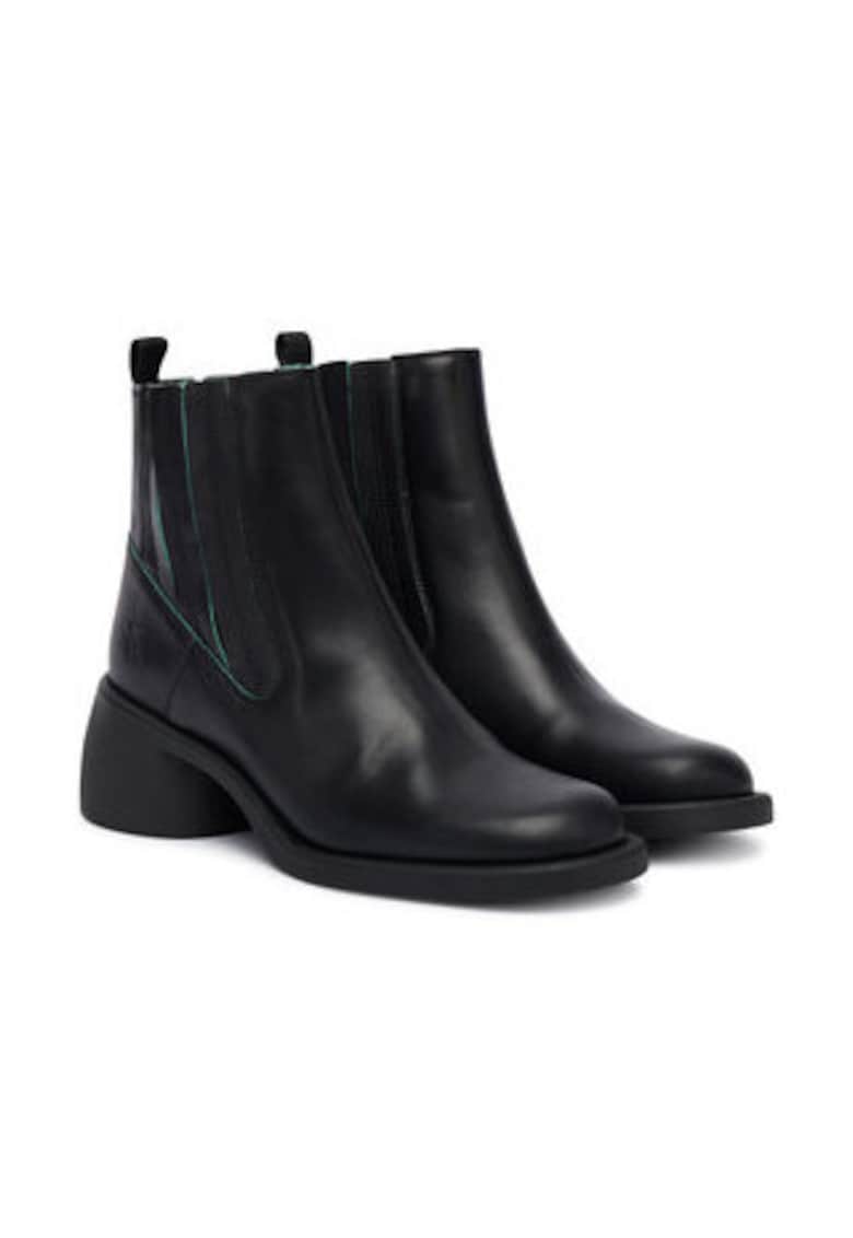 Ghete dama pana la glezna -  305622464 - piele naturala - negru