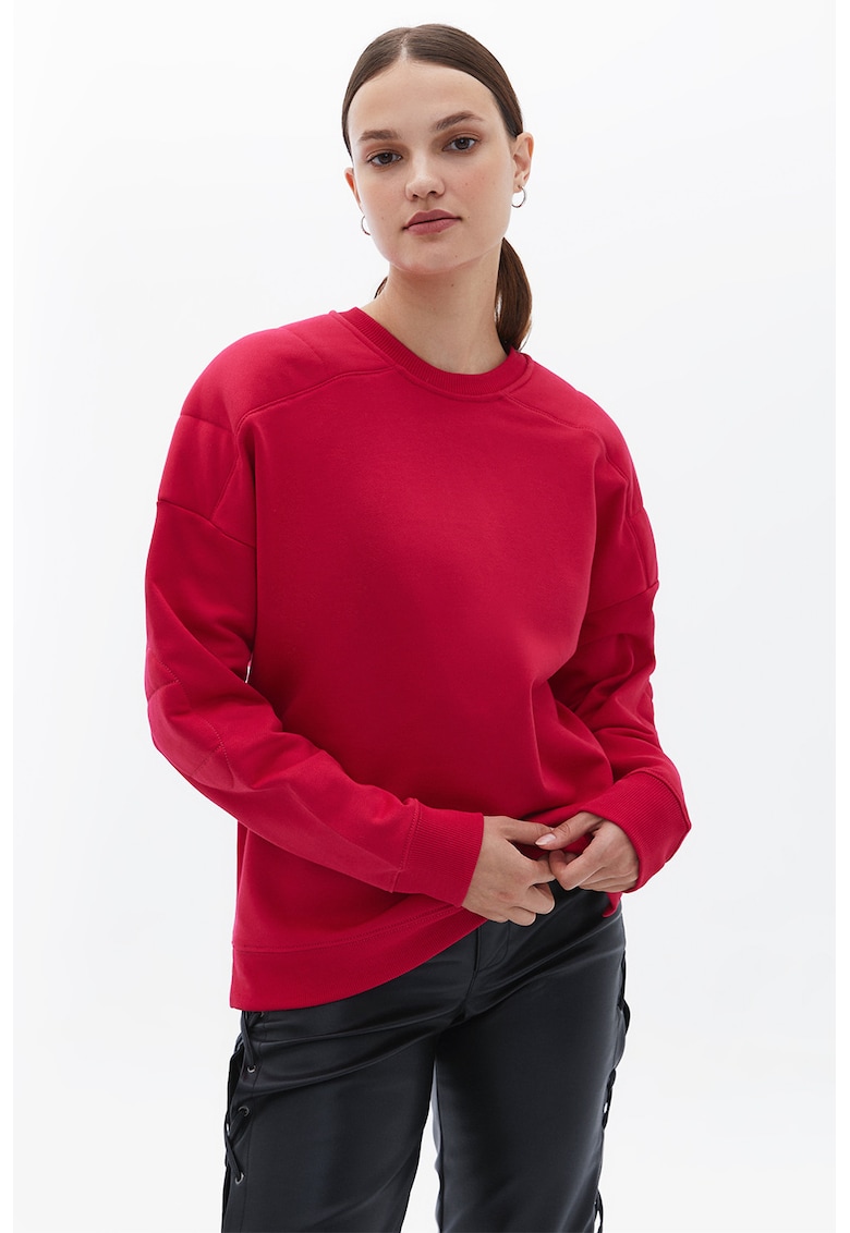 Bluza de trening cu maneci raglan - Roz aprins