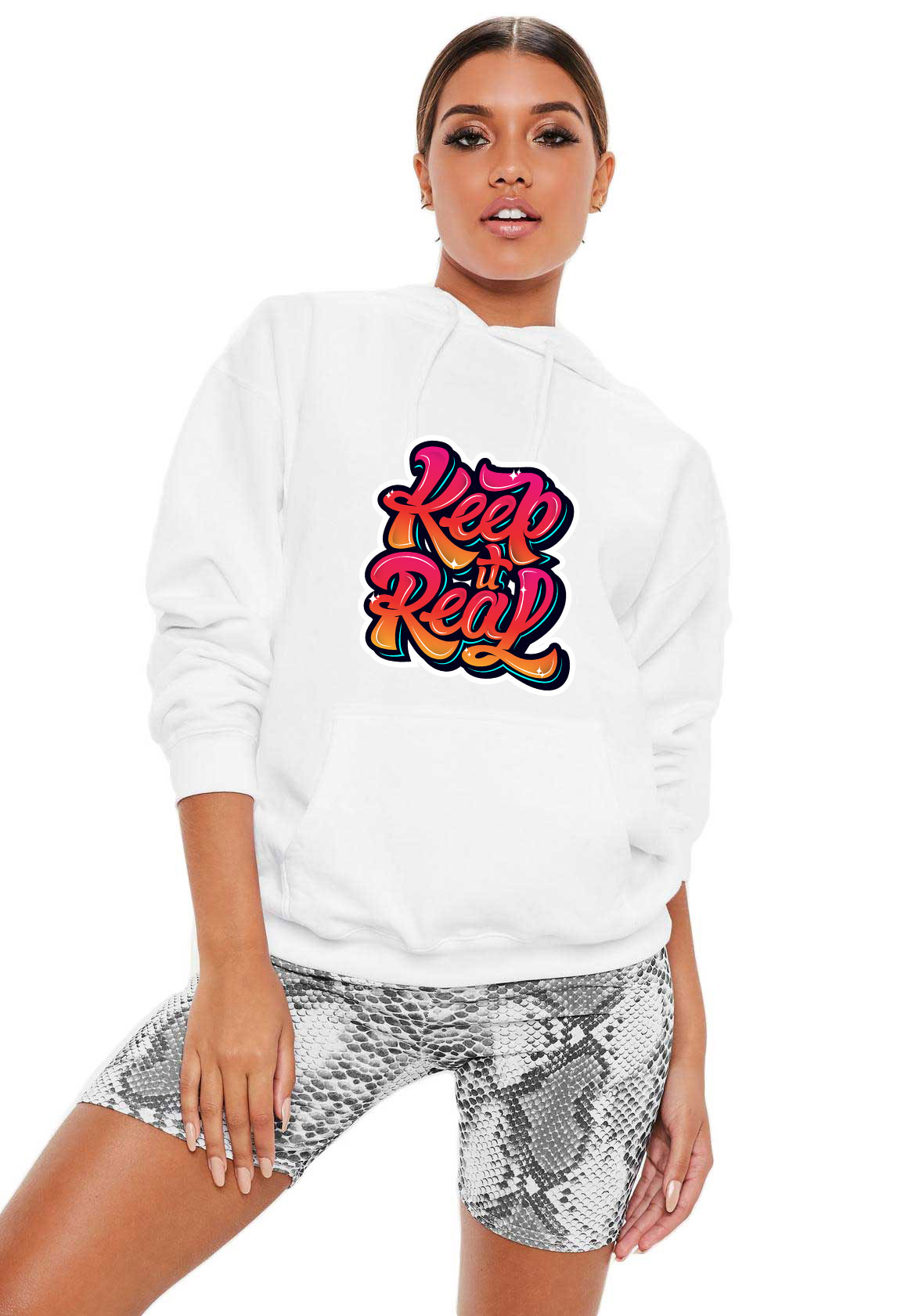 Oferte la Hanorac dama alb - Keep it real