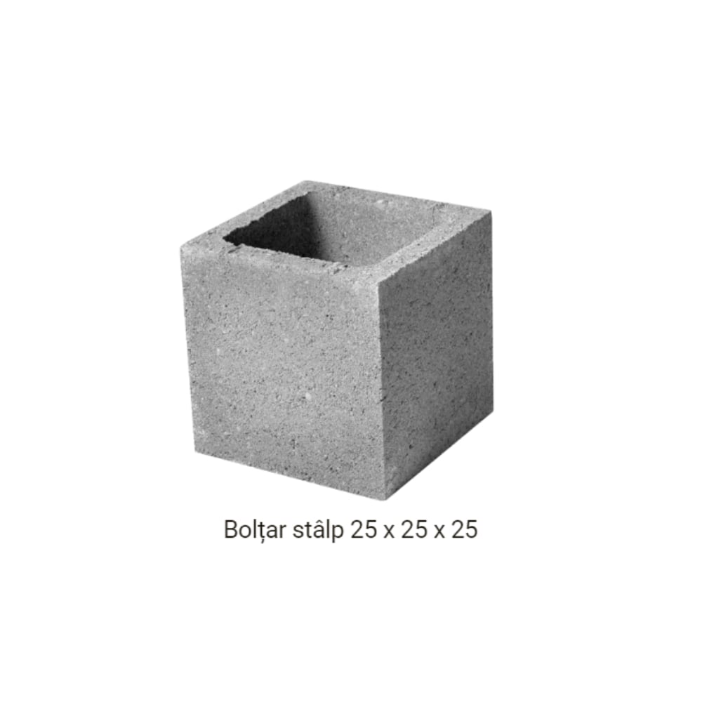 Boltari pentru stalpi Petra, 25 x 25 x 25 cm