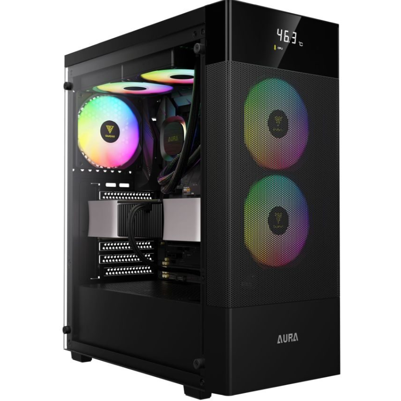 Carcasa Aura GC5 Elite ARGB Neagra