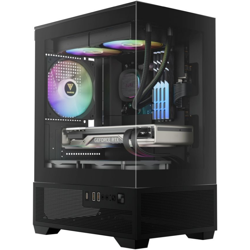 Carcasa Aura GC9M Elite ARGB Negru