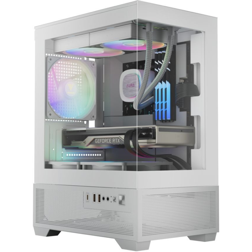 Carcasa Aura GC9M Elite ARGB Alb