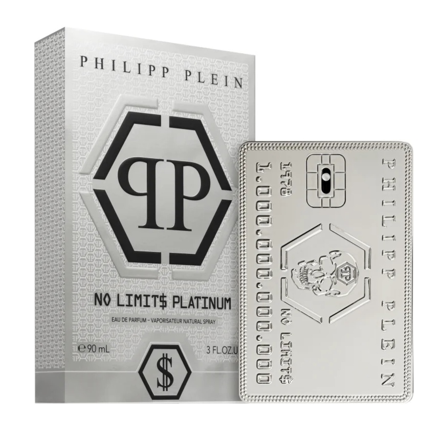 Philipp Plein No Limit$ Platinum Apa de Parfum, Barbati (Gramaj: 90 ml)